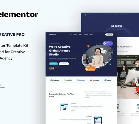 Creativepro – Creative Agency Studio Elementor Template Kit