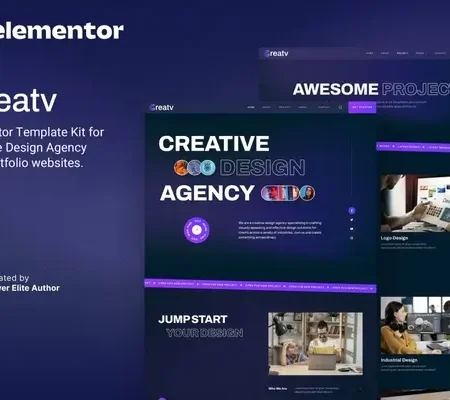 Creatv – Creative Design Agency Elementor Template Kit