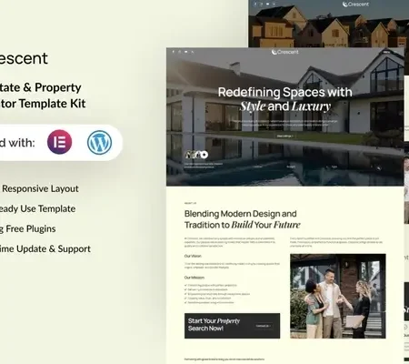 Crescent – Real Estate & Property Elementor Template Kit