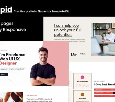 Cupid- Creative Portfolio Elementor Template Kit