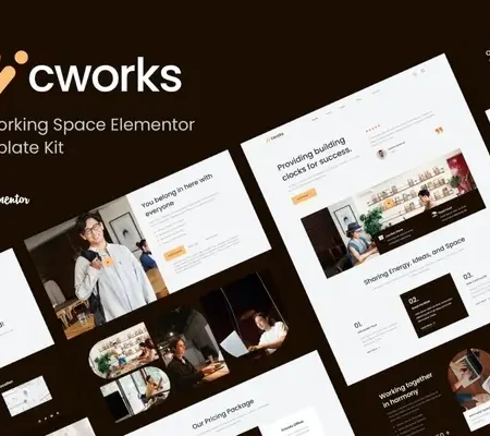 Cworks – Coworking Space Elementor Template Kit