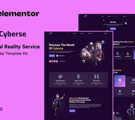 Cyberse – Virtual Reality Service Elementor Template Kit