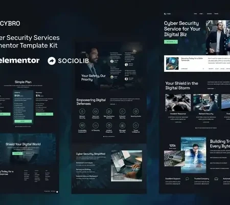 Cybro – Cyber Security Services Elementor Template Kit