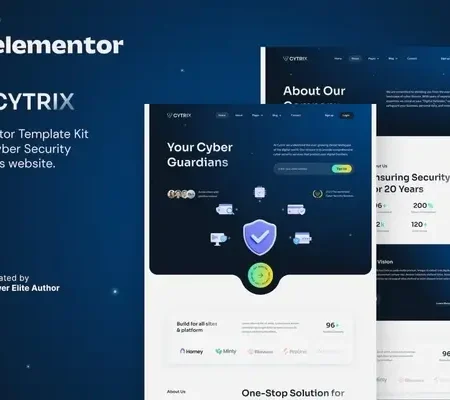 Cytrix – Cyber Security Services Elementor Template Kit