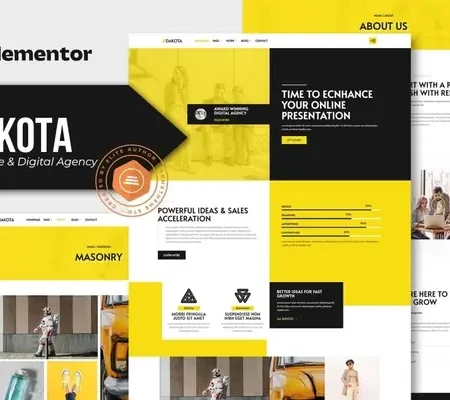 Dakota – Creative & Digital Agency Elementor Template Kit