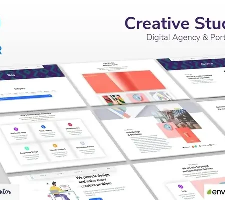 D’Shiner Creative Studio & Digital Agency Elementor Template Kit