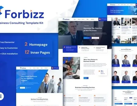 Forbizz – Business Consulting Elementor Template Kit