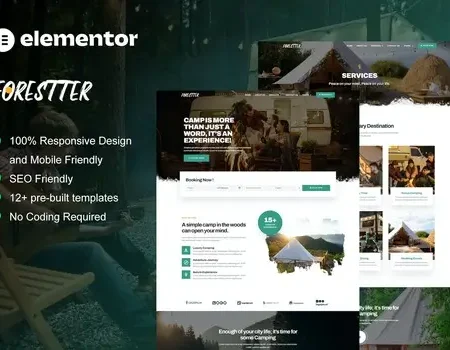 Forestter – Camping & Adventure Elementor Template Kit