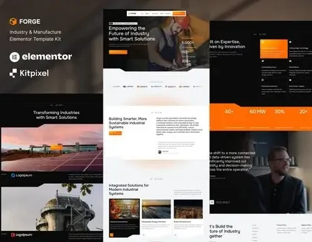 Forge – Industry & Manufacturing Elementor Template Kit