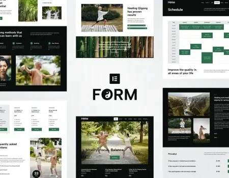 Form – Tai Chi & Qigong Elementor Template Kit