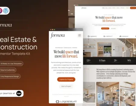 Formora – Real Estate & Construction Elementor Template Kit