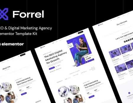 Forrel – SEO & Digital Marketing Agency Elementor Template Kit