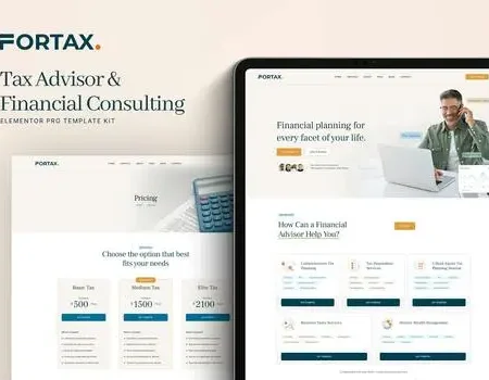 Fortax – Tax Advisor & Financial Consulting Elementor Template Kit