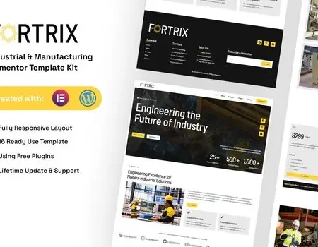 Fortrix – Industrial & Manufacturing Elementor Template Kit