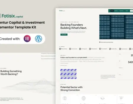 Fotisix – Venture Capital & Investment Elementor Template Kit