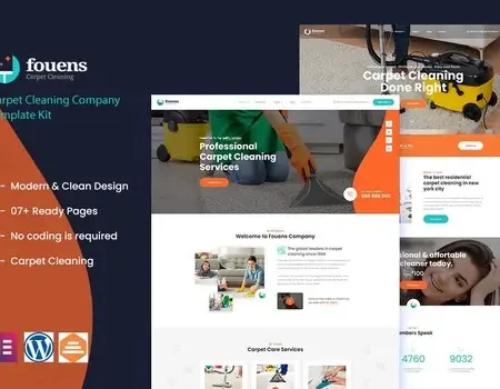 Fouens – Cleaning & Home Maintenance Company Elementor Template Kit
