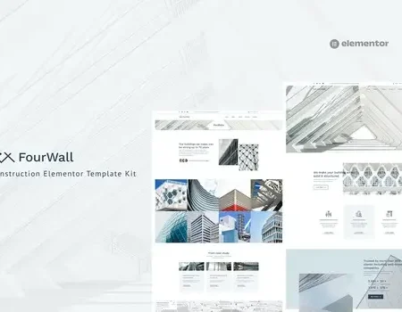 FourWall – Construction Elementor Template Kit