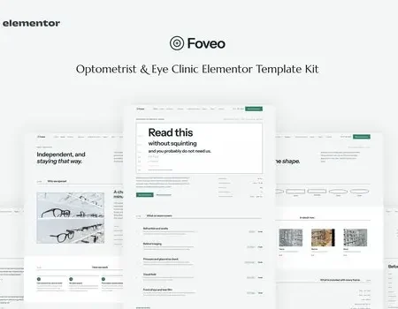 Foveo – Optometrist & Eye Clinic Elementor Template Kit