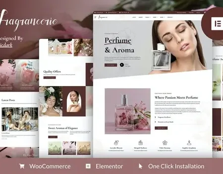 Fragrancerie – Perfume & Cosmetic Shop Elementor Pro Template Kit