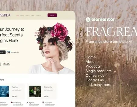 Fragrea – Fragrance Store Elementor Tempate Kit