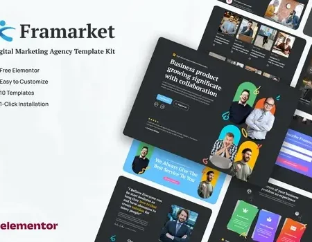 Framarket – Digital Marketing Elementor Template Kit