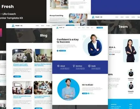 Fresh – Life Coach Elementor Template Kit