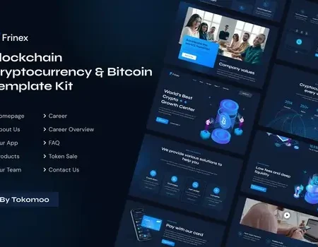 Frinex | Blockchain Cryptocurrency & Bitcoin Elementor Template Kit