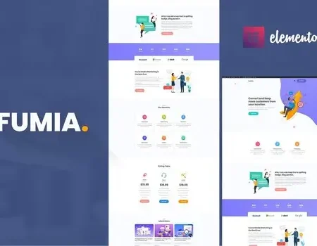 Fumia – Startup Agency Elementor Template Kit
