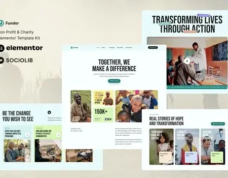 Funder – Non Profit & Charity Elementor Template Kit
