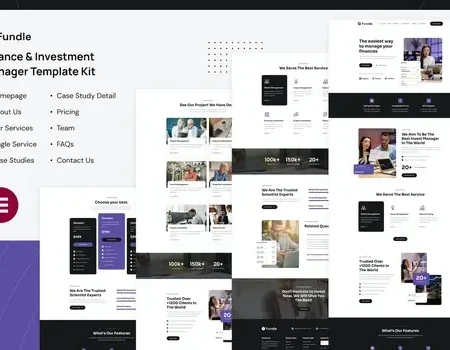 Fundle – Finance & Investment Manager Elementor Template Kit