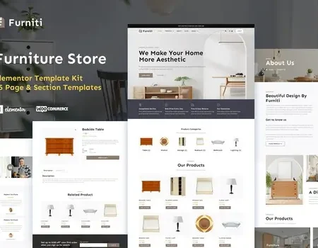 Furniti – Furniture & Home Decor Store Elementor Pro Template Kit
