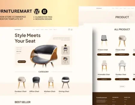 Furnituremart – Furniture Ecommerce Elementor Template Kit