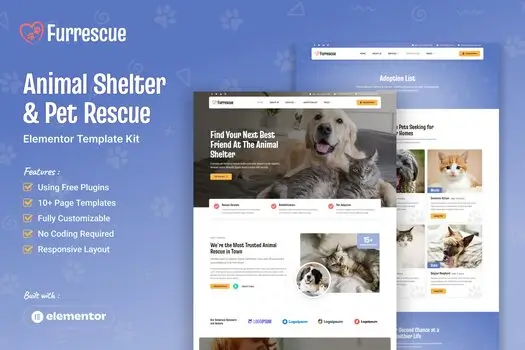 furrescue-animal-shelter-pet-rescue-elementor-template (1) furrescue animal shelter pet rescue elementor template 1