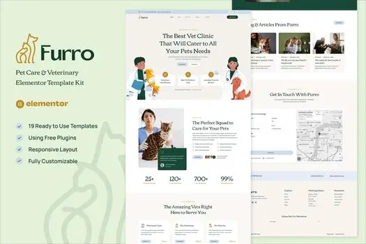 furro-pet-care-veterinary-elementor-template-kit (1) furro pet care veterinary elementor template kit 1