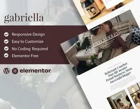 Gabriella – Motivator & Business Coach Elementor Template Kit