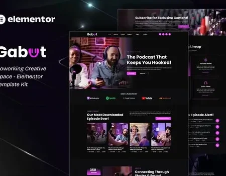 Gabut – Podcaster Elementor Template Kit