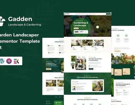Gadden – Garden & Landscaping Elementor Template Kit
