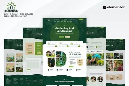 Gardenary – Lawn Garden Care Services Elementor Template Kit