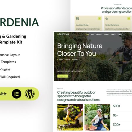 Gardenia – Landscaping & Gardening Elementor Template Kit