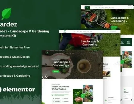 Gardez – Landscape & Gardening Elementor Template Kit